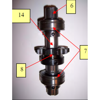 Pacesetter Crank Shaft Assembly Exploded View