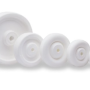 White Polyolefin Dump Buggy Wheel