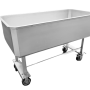 Stainless Steel Meat Storage Tub with Drain