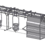 Plate Conveyor for Intestines (Pig Slaughterhouse)