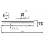 Fomaco 4x1.6xL205 Injector Needles