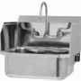 Wall Mount Manual Sink with Side Splashes