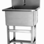 Floor Mount Utility Sink with Single Foot Pedal