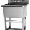 Floor Mount Utility Sink with Manual Faucet