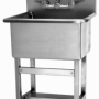Floor Mount Utility Sink with Manual Faucet