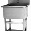 Floor Mount Utility Sink with Double Foot Pedal