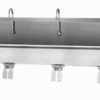5 Person Wall Mount Sink with Double Knee Valve