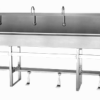 6 Person Floor Mount Sink Single Foot Pedal