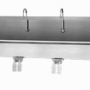 6 Person Wall Mount Sink with Double Knee Valve