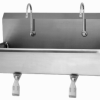 2 Person Wall Mount Sink with Single Knee Valve