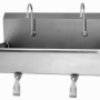 2 Person Wall Mount Sink with Single Knee Valve