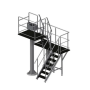 Stationary hanging platform