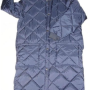 Freezer coat quilted snap close blue