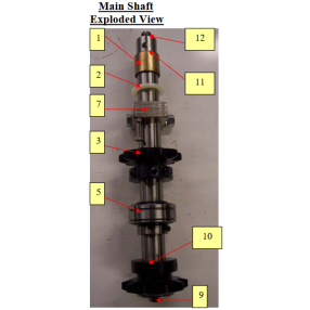 Patty-O-Matic 330A Main Shaft Exploded View