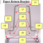 Patty-O-Matic 330A Paper Return Bracket