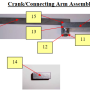 Patty-O-Matic 330A Crank / Connecting Arm Assembly