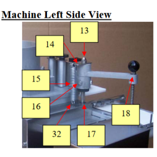 Patty-O-Matic 330A Machine Left Side View