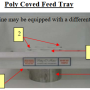 Patty-O-Matic 330A Poly Coved Feed Trays