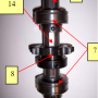 Pacesetter Crank Shaft Assembly Exploded View