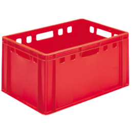Red Euro Meat Containers E3