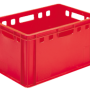 Red Euro Meat Containers E3
