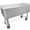 Stainless Steel Meat Storage Tub with Drain