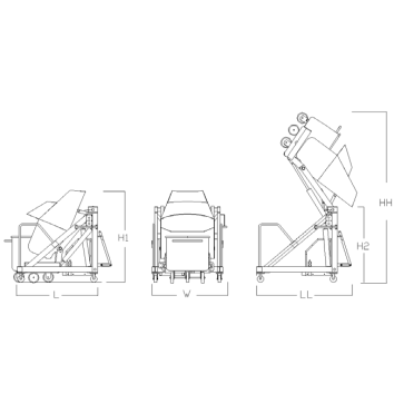 Industrial Meat Buggy Tipper Dumper