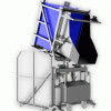 Tipper for Pallboxes With Airtight Discharge