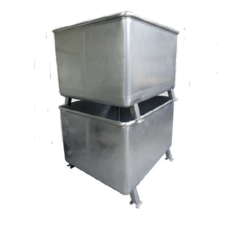 200L vemag tubs lids stainless steel vats meat containers buggy wheels