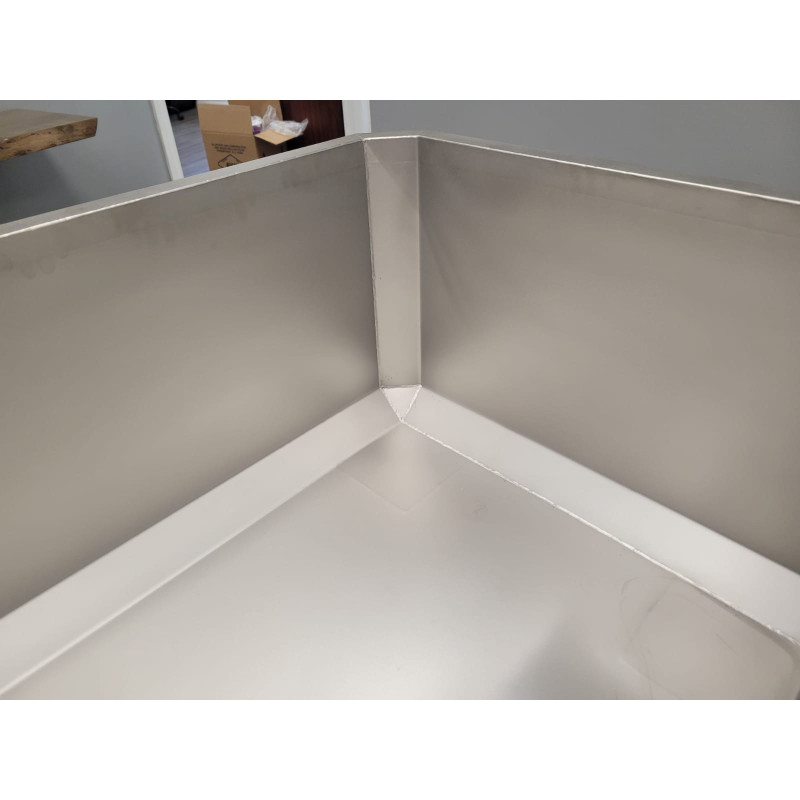 Stainless Steel Meat Storage Tub with Drain