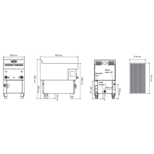 Gresilva Horizontal Grill GHPI 2/700