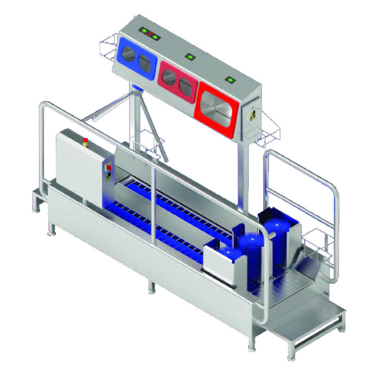 High-Heeled Shoe Washer and Hand Washer Dryer and Disinfection Unit with Access Control