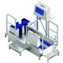 High and Low-heeled Shoe Washer and Hand Disinfection Unit with Side Exit