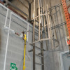 Stainless Steel Ladder With Safety Cage