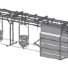 Plate Conveyor for Intestines (Pig Slaughterhouse)