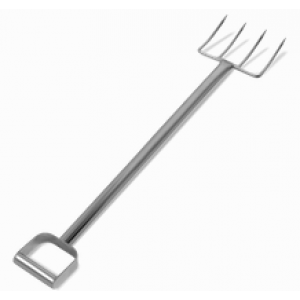 44" Stainless Steel Fork - 4 Short Tines