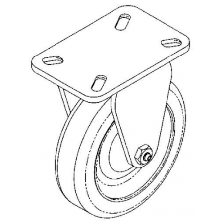 Caster - Wheel 3 1/2