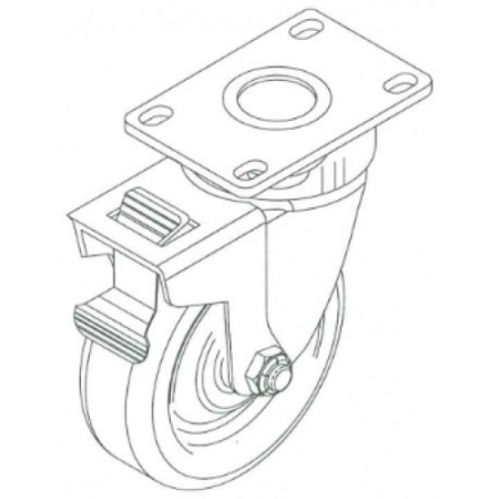 Caster W/Swivel Lock, EMG-32, Mini-32, 5