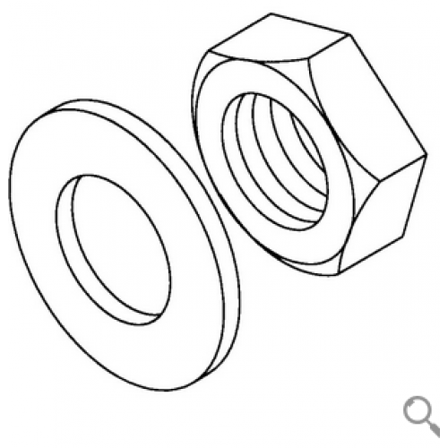 Nut And Washer Kit For The Lower And Upper Shafts 023A, 94700, 301305