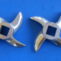 #12L *TWO*  Meat Grinder Knife Blade Cutter for Hobart MTN Cabela LEM