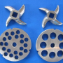 #32 SET Meat Grinder Sausage Stuffing Stuffer (2) Plates (2) knife for Hobart et
