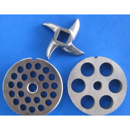 3-pc #12 Meat Grinder plate disc knife 3/16