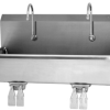 2 Person Wall Mount Sink with Double Knee Valve