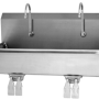 2 Person Wall Mount Sink with Double Knee Valve
