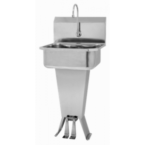 Padestal Sink with Double Foot Pedal
