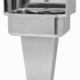 Pedestal Sink with Single Foot Pedal and Side Splashes