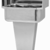 Padestal Sink with Double Foot Pedal and Side Splashes