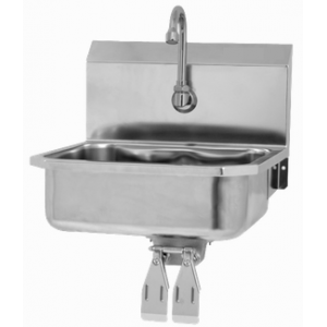 Wall Mount Sink with Double Knee Valve
