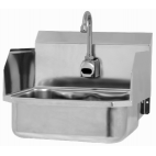 Wall Mount Sink with Sensor and Side Splashes