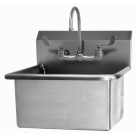 Wall Mount Utility Sink with Manual Faucet